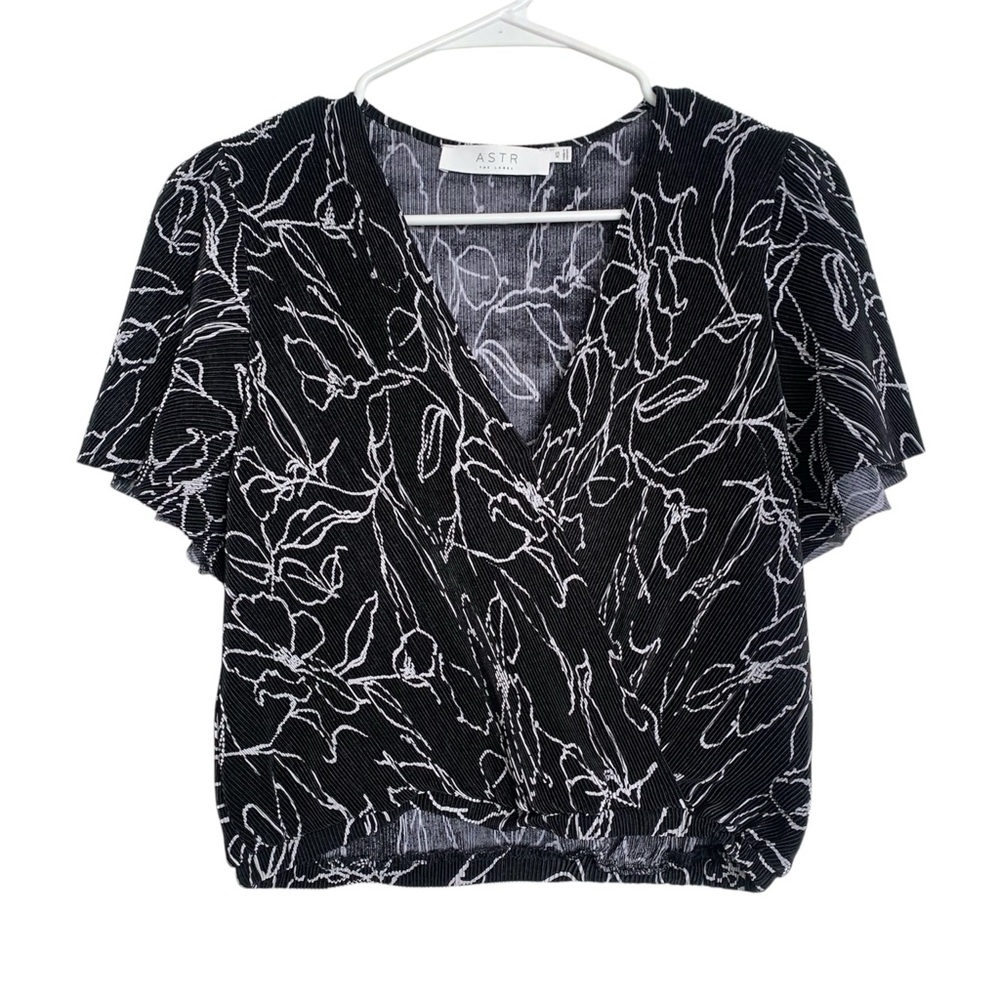 ASTR The Label Faux Wrap Top